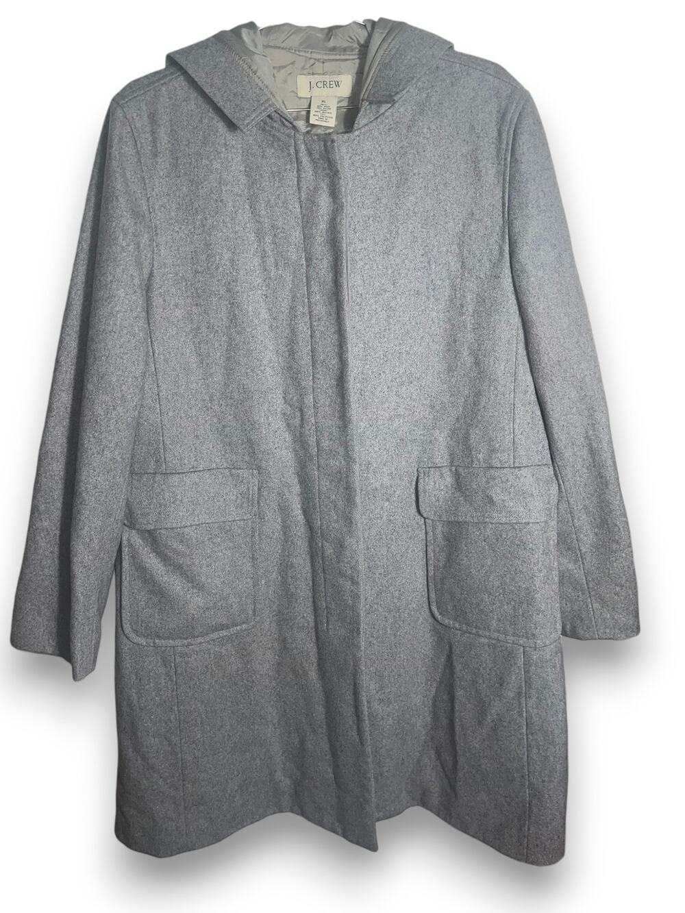 J. Crew Gray wool blend Stadium Coat | Size XL | EUC